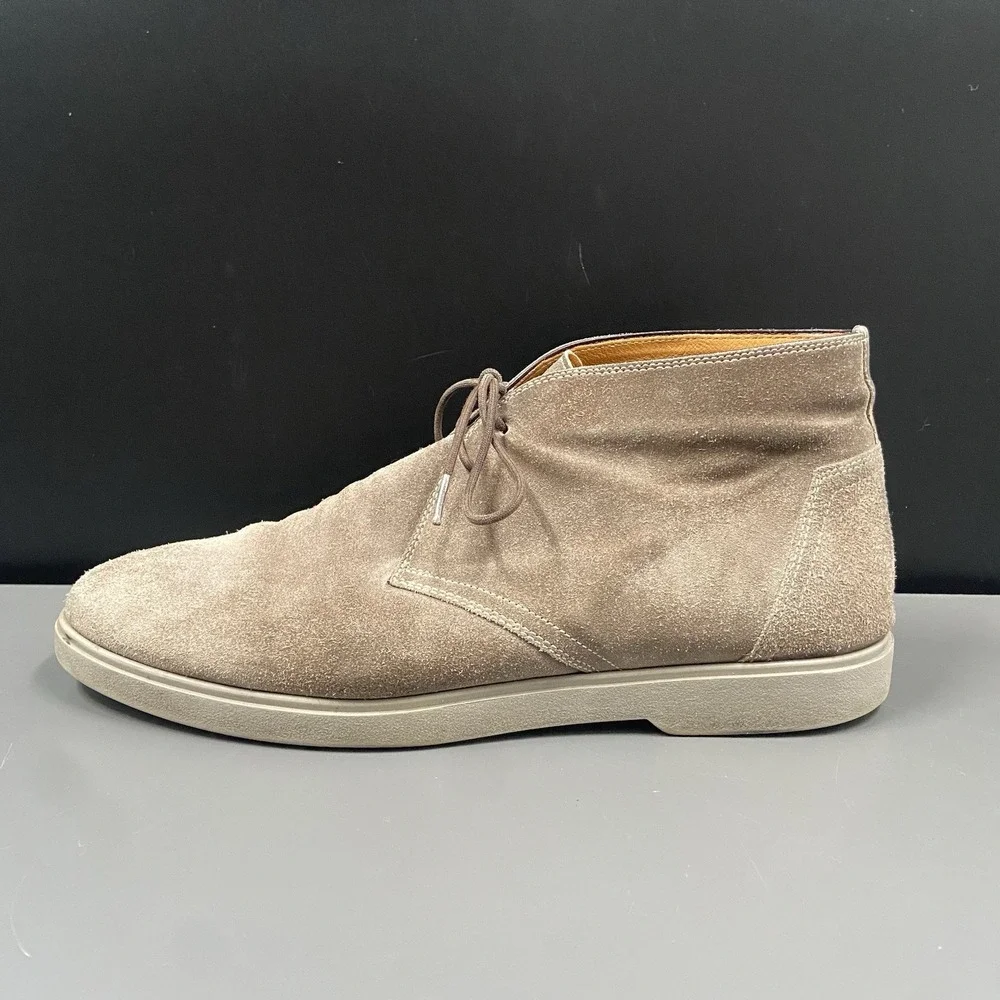 Magnanni Duran Mens Size 7.5 Chukka Ankle Grey Suede Casual Boots Shoes EU Sz 40